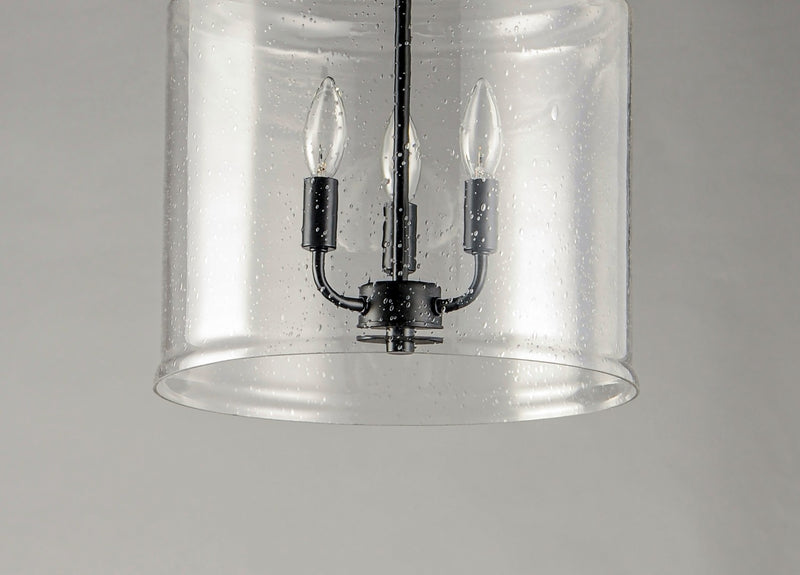 Maxim 12273CDBK Three Light Pendant, Black