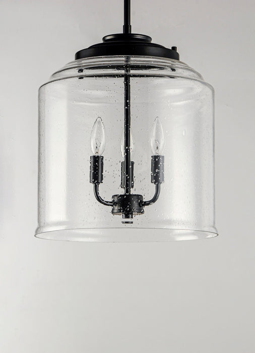 Maxim 12273CDBK Three Light Pendant, Black