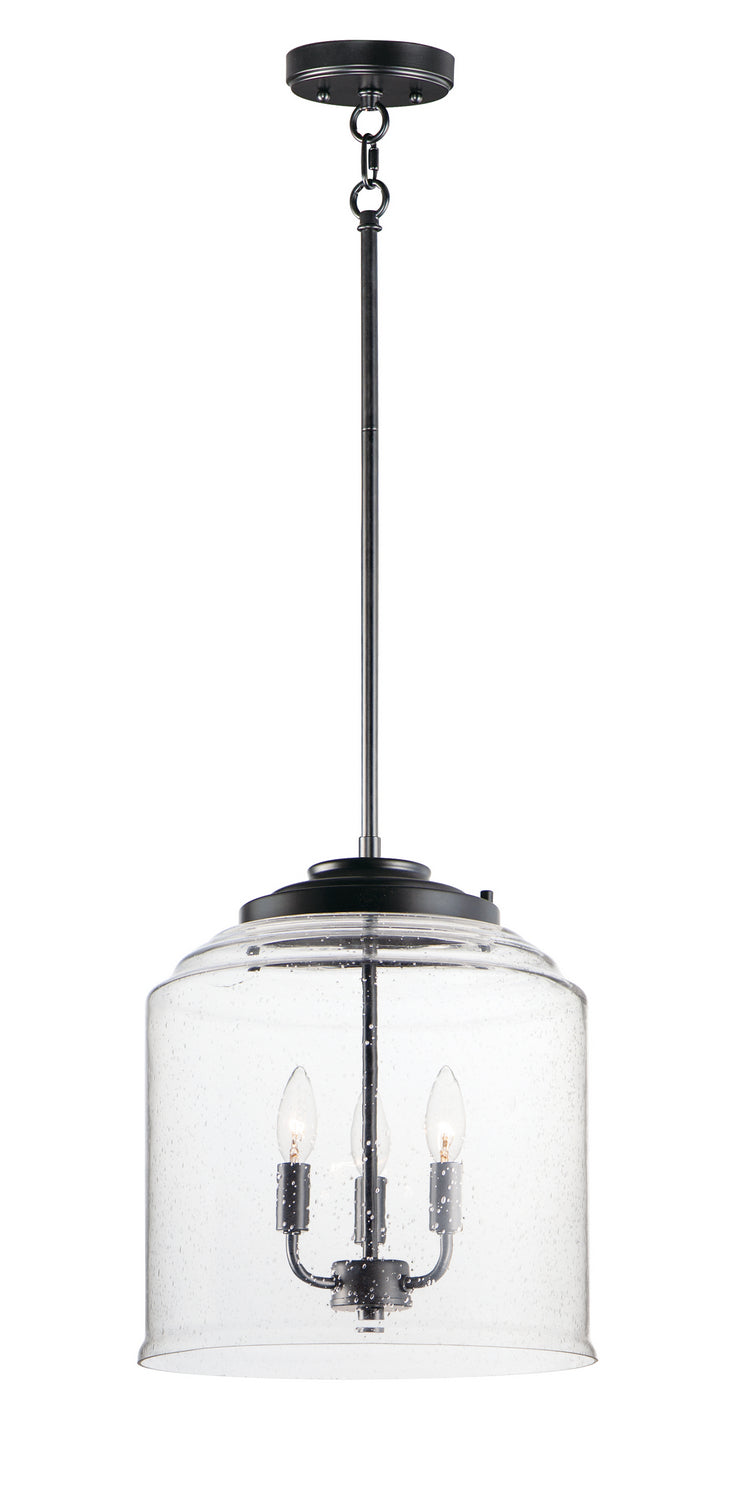 Maxim 12273CDBK Three Light Pendant, Black