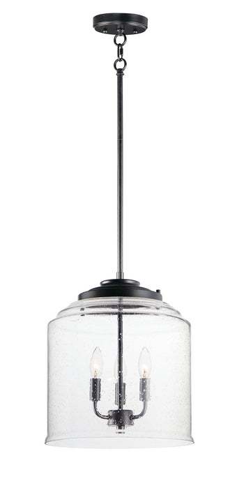 Maxim 12273CDBK Three Light Pendant, Black
