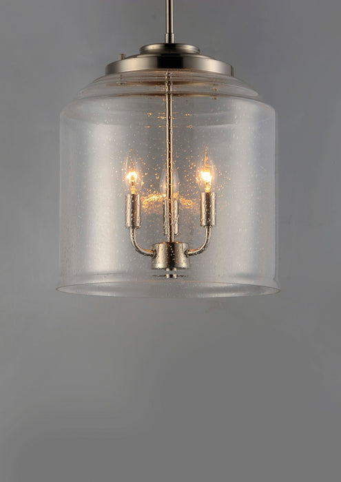 Maxim 12273CDSN Three Light Pendant, Satin Nickel