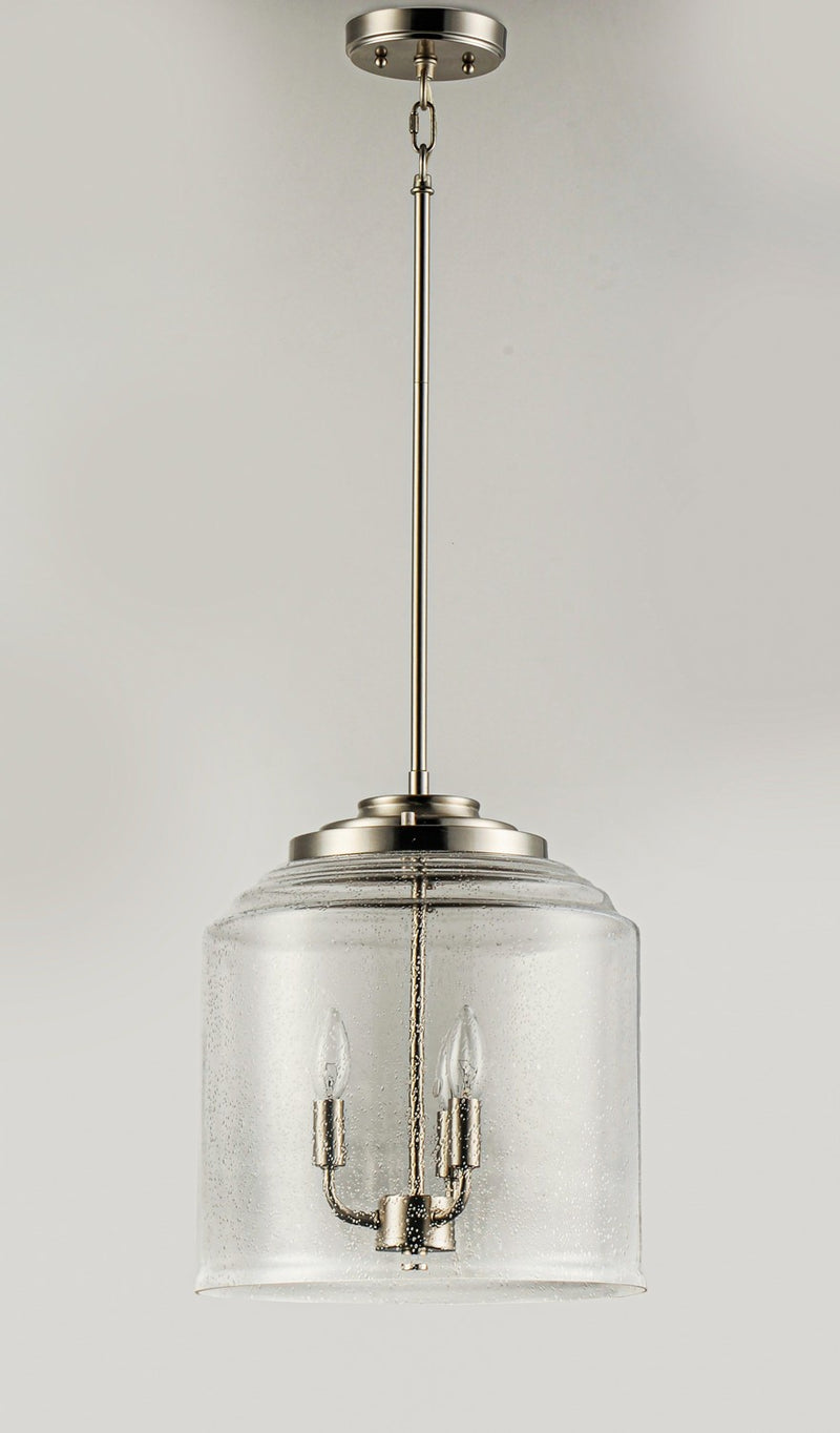 Maxim 12273CDSN Three Light Pendant, Satin Nickel