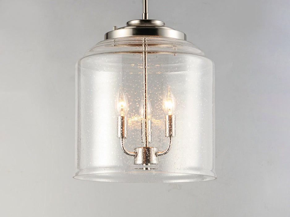 Maxim 12273CDSN Three Light Pendant, Satin Nickel