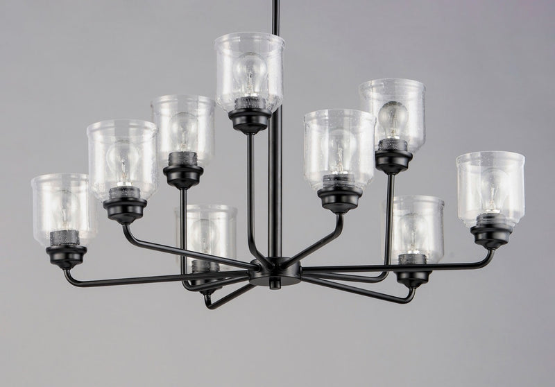 Maxim 12277CDBK Nine Light Chandelier, Black
