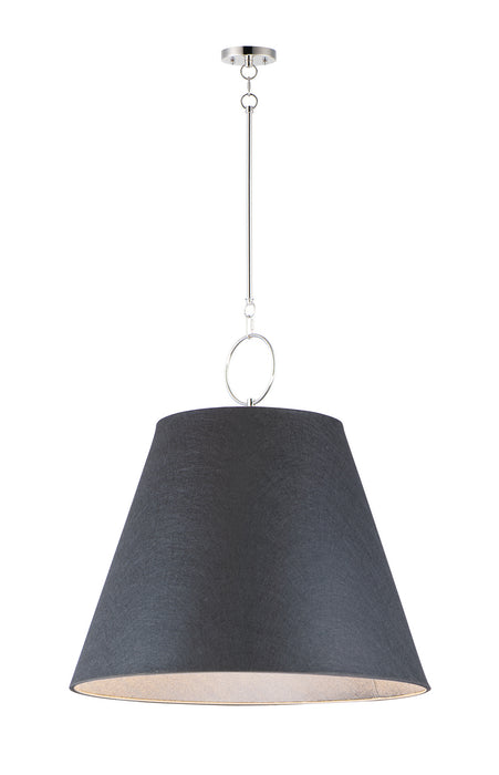 Maxim 14438BKPN One Light Pendant, Polished Nickel