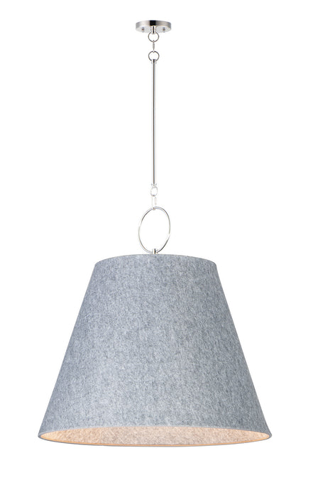 Maxim 14438GYSN One Light Pendant, Satin Nickel