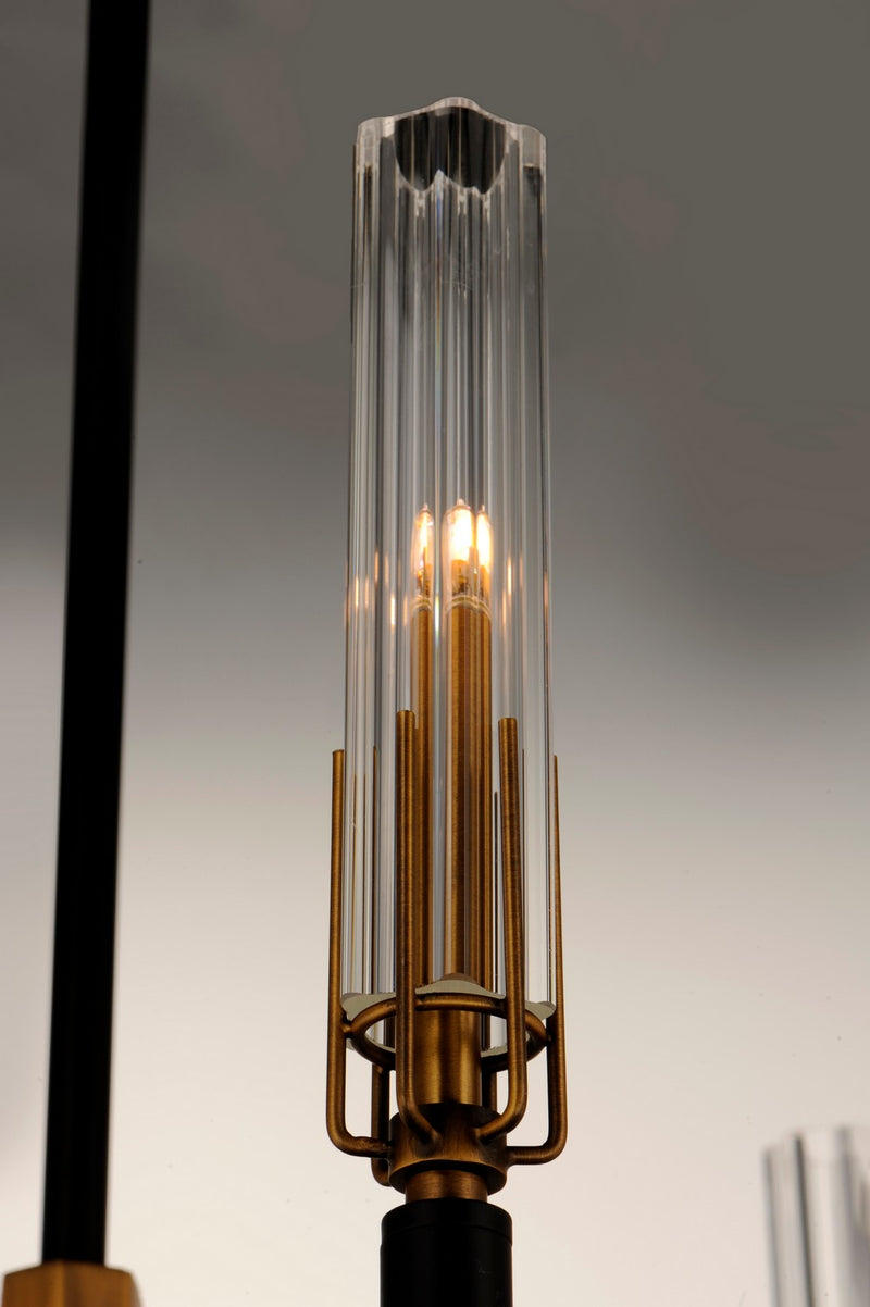 Maxim 16128CLBKAB LED Chandelier, Black / Antique Brass