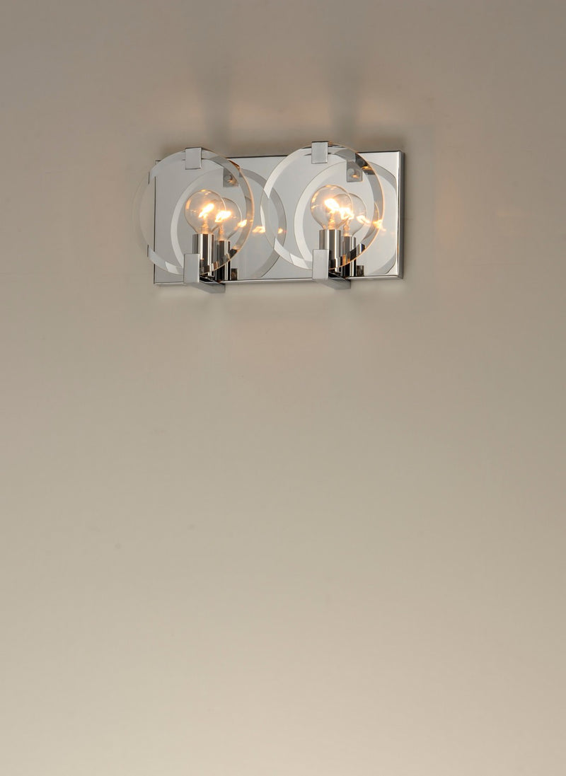 Maxim 21292CLPC Two Light Wall Sconce, Polished Chrome