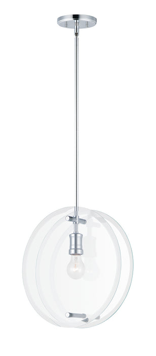 Maxim 21297CLPC One Light Pendant, Polished Chrome