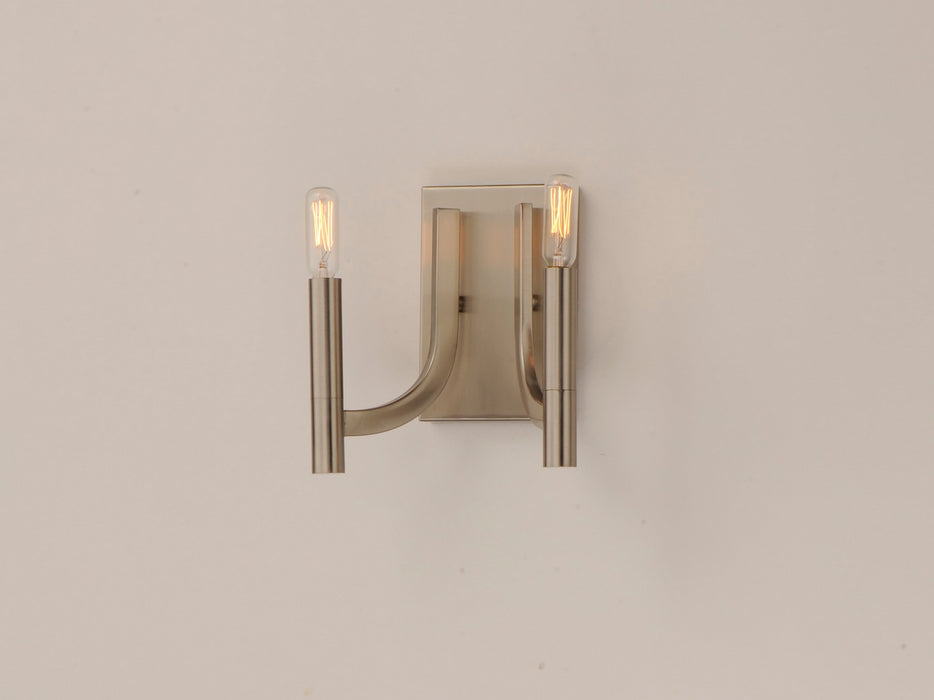 Maxim 21522SN Two Light Wall Sconce, Satin Nickel