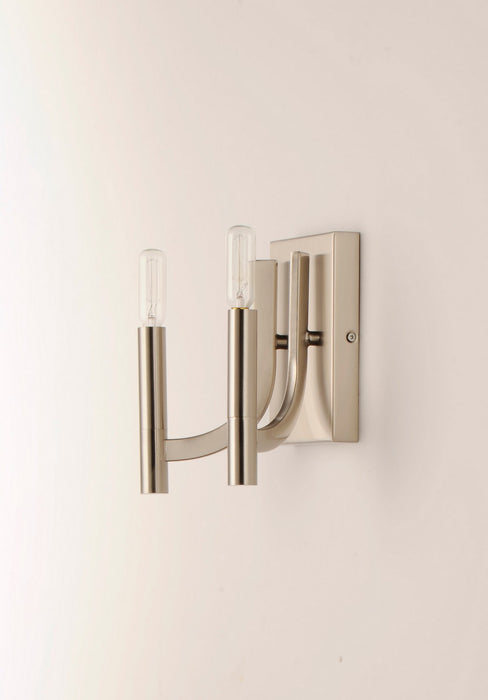 Maxim 21522SN Two Light Wall Sconce, Satin Nickel