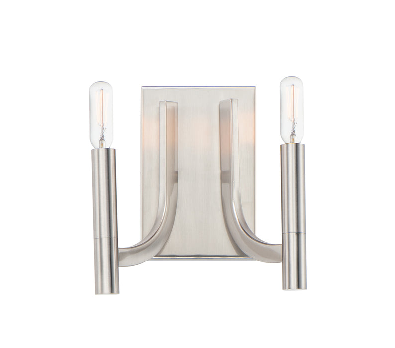 Maxim 21522SN Two Light Wall Sconce, Satin Nickel