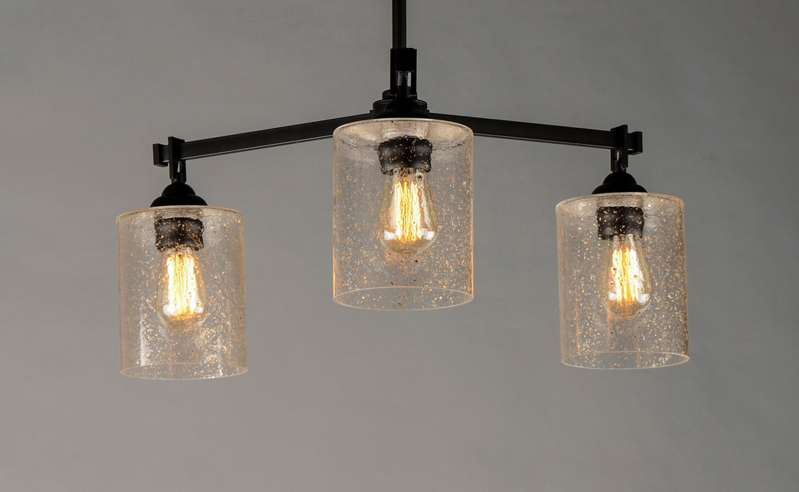 Maxim 25273SSBZ Three Light Chandelier, Bronze