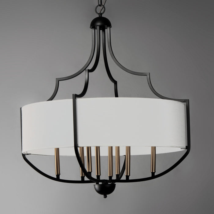 Maxim 25285WLBZAB Eight Light Chandelier, Bronze / Antique Brass