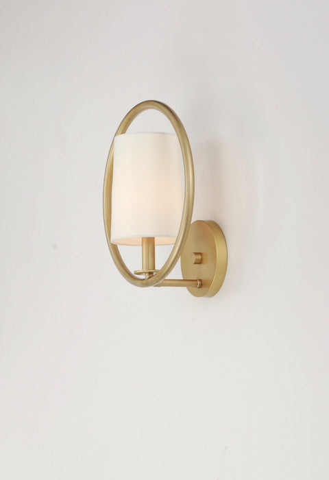 Maxim 25291OFNAB One Light Semi-Flush Mount, Natural Aged Brass
