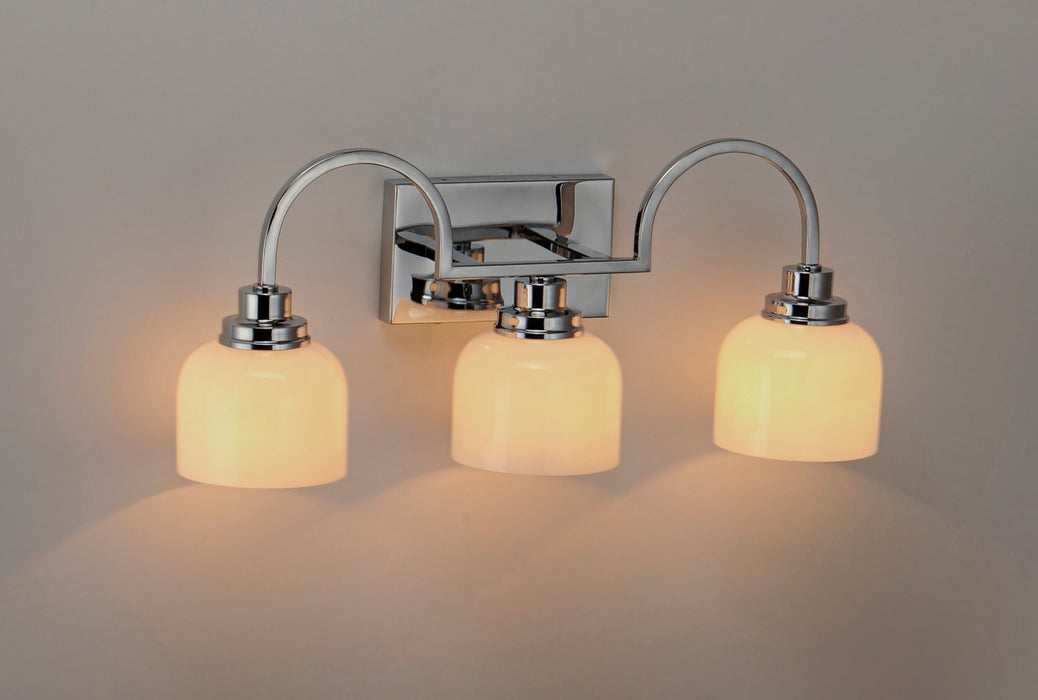 Maxim 26063WTPC Three Light Bath Vanity, Polished Chrome