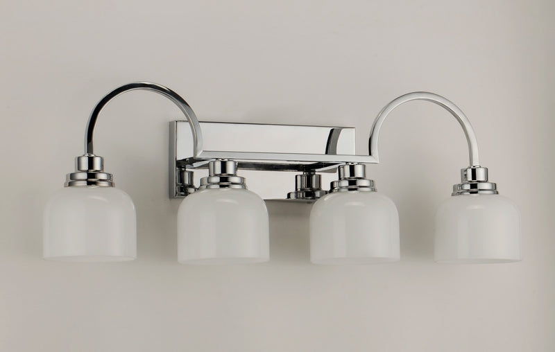 Maxim 26064WTPC Four Light Bath Vanity, Polished Chrome