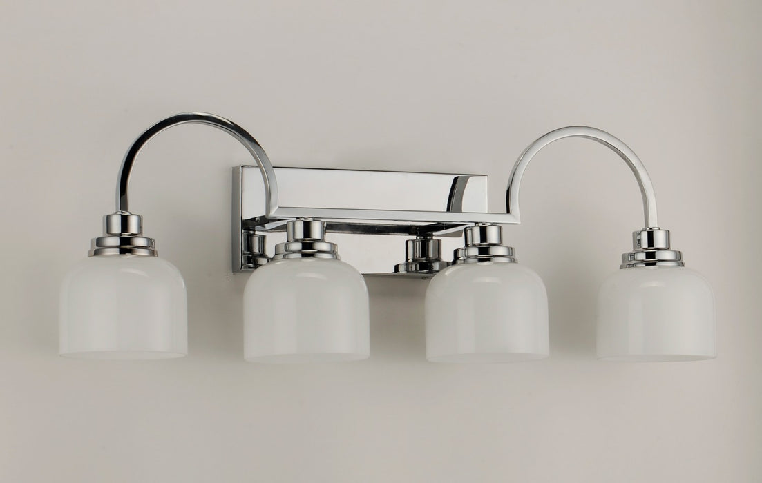 Maxim 26064WTPC Four Light Bath Vanity, Polished Chrome