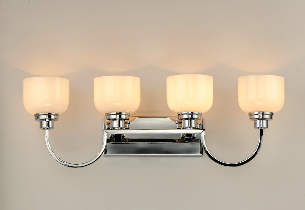 Maxim 26064WTPC Four Light Bath Vanity, Polished Chrome