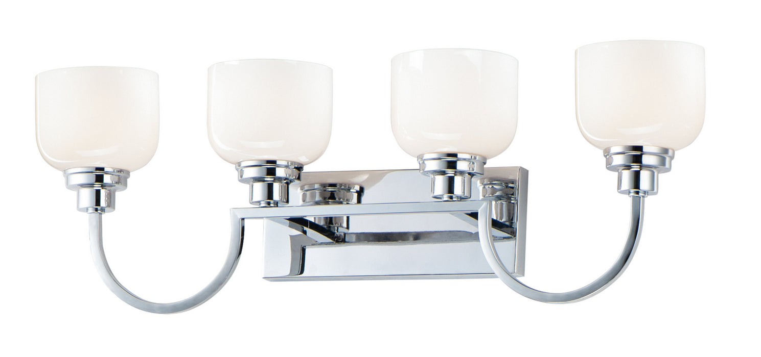 Maxim 26064WTPC Four Light Bath Vanity, Polished Chrome