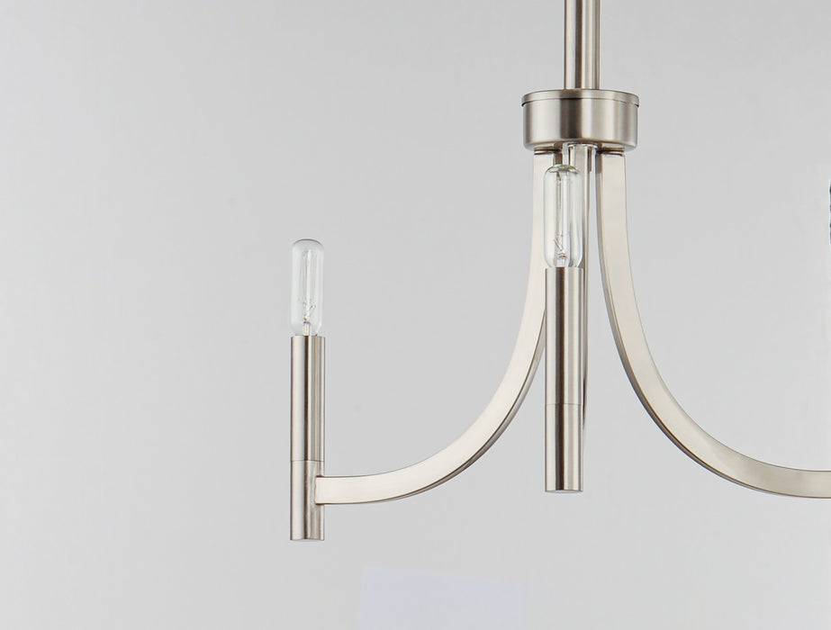 Maxim 21523SN Three Light Chandelier, Satin Nickel