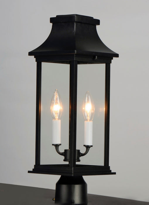 Maxim 30020CLBK Two Light Outdoor Post Mount, Black