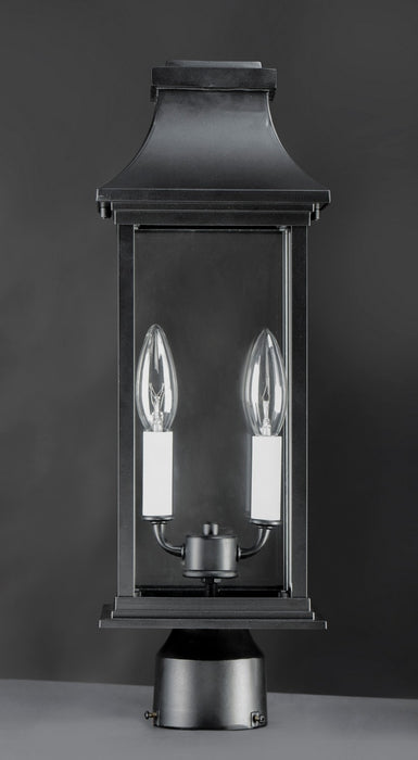 Maxim 30020CLBK Two Light Outdoor Post Mount, Black