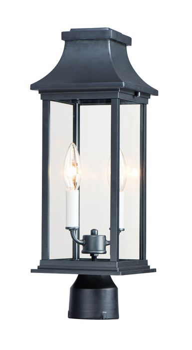 Maxim 30020CLBK Two Light Outdoor Post Mount, Black