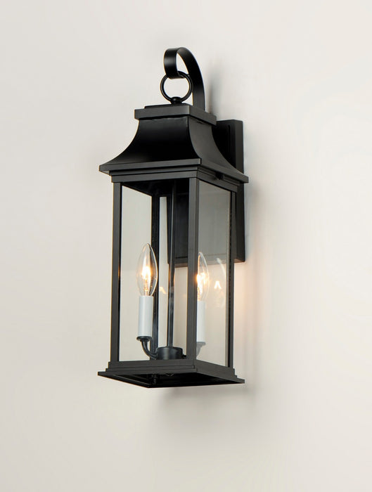 Maxim 30023CLBK Two Light Outdoor Wall Lantern, Black