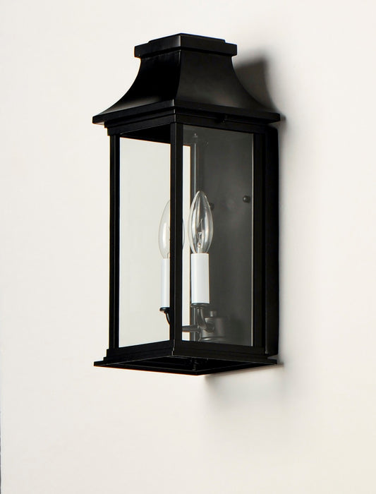 Maxim 30025CLBK Two Light Outdoor Wall Lantern, Black