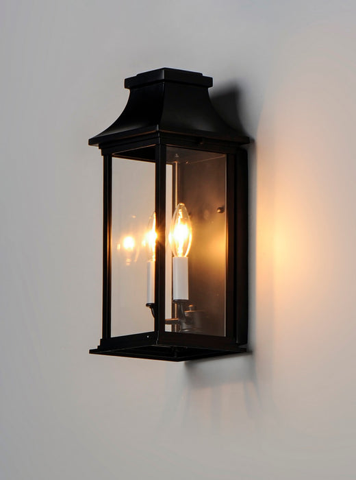 Maxim 30025CLBK Two Light Outdoor Wall Lantern, Black