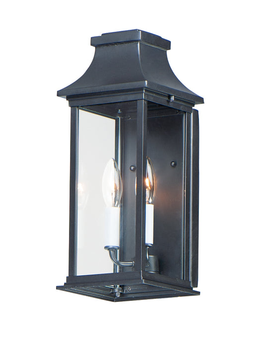 Maxim 30025CLBK Two Light Outdoor Wall Lantern, Black