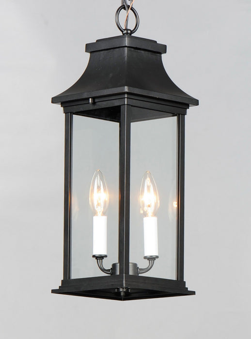 Maxim 30029CLBK Two Light Outdoor Hanging Lantern, Black