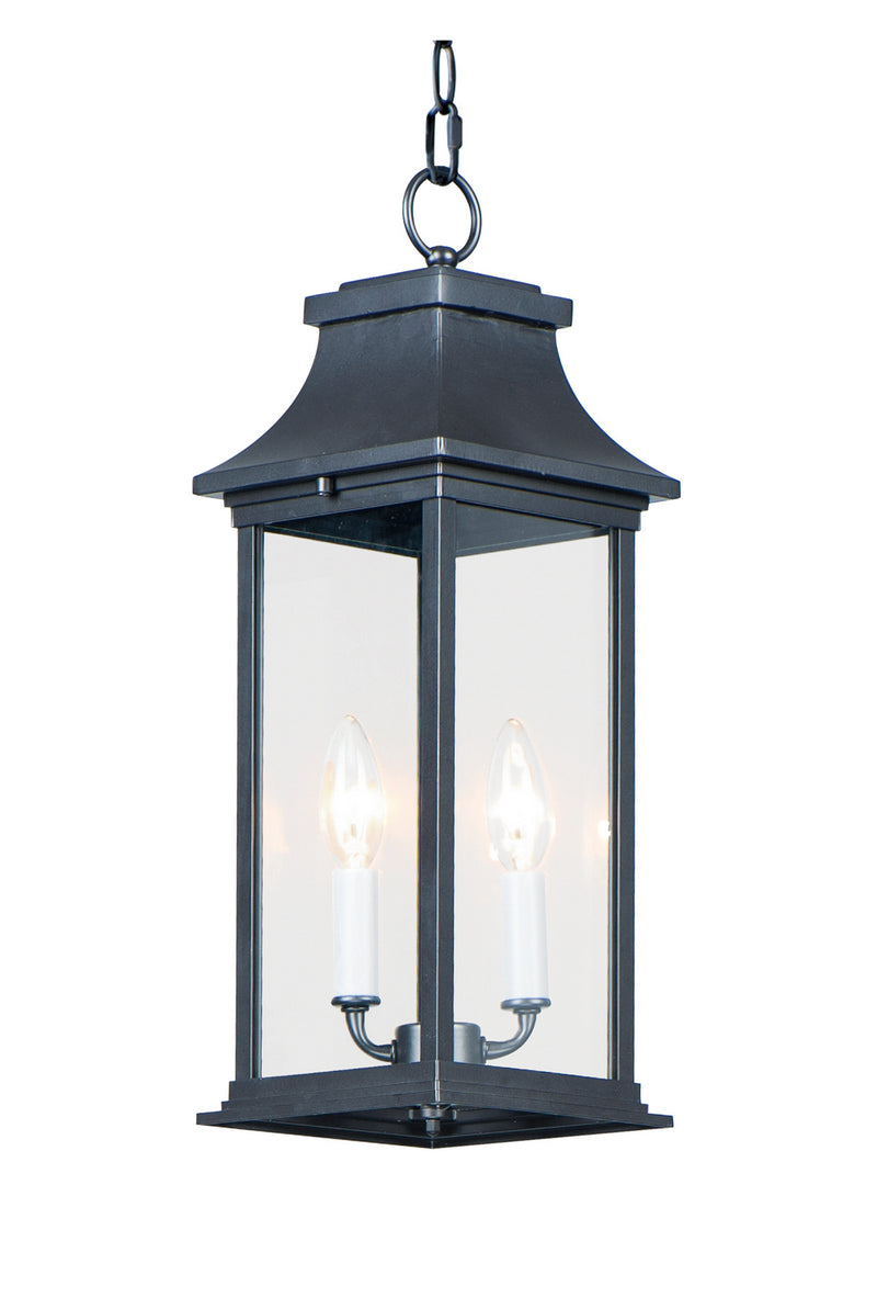 Maxim 30029CLBK Two Light Outdoor Hanging Lantern, Black