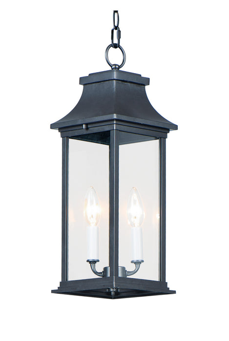 Maxim 30029CLBK Two Light Outdoor Hanging Lantern, Black