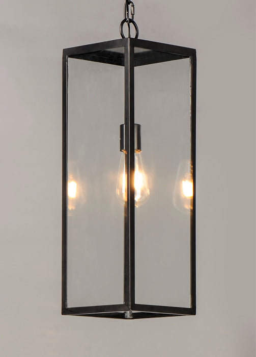Maxim 30097CLDBZ One Light Outdoor Hanging Lantern, Dark Bronze
