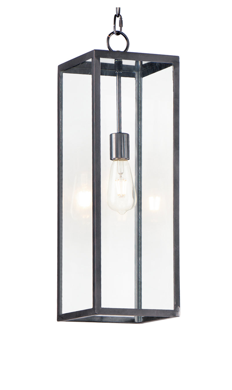Maxim 30097CLDBZ One Light Outdoor Hanging Lantern, Dark Bronze