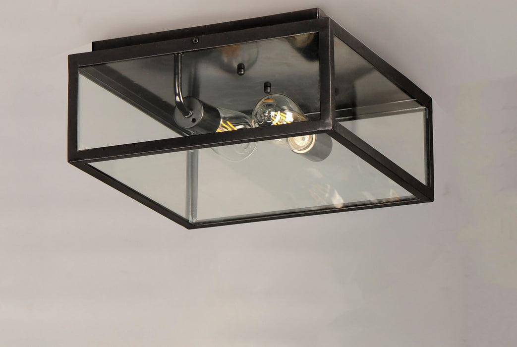 Maxim 30098CLDBZ Two Light Outdoor Ceiling Mount, Dark Bronze