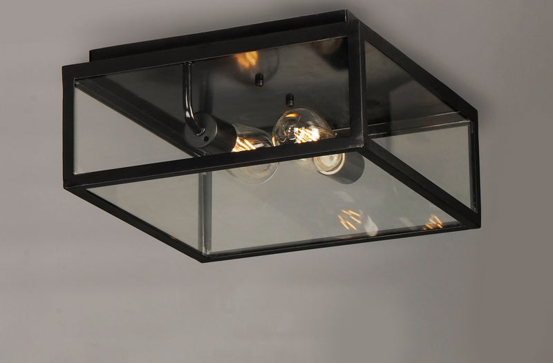 Maxim 30098CLDBZ Two Light Outdoor Ceiling Mount, Dark Bronze