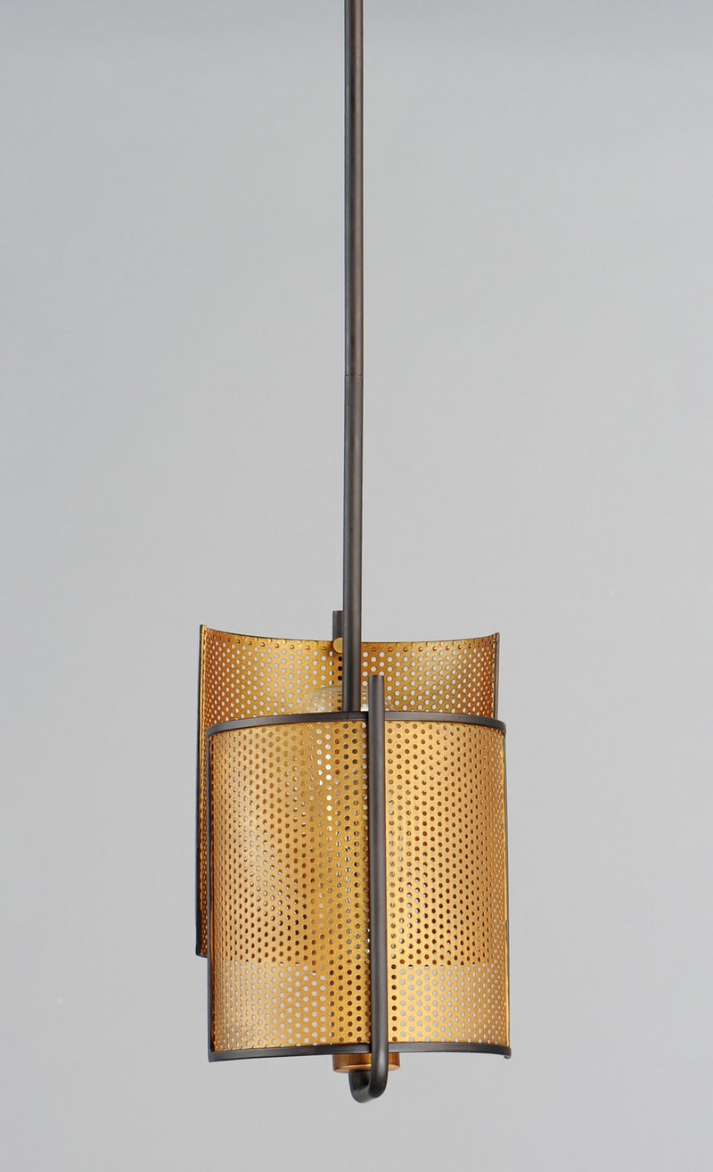 Maxim 31219OIAB Two Light Pendant, Oil Rubbed Bronze / Antique Brass