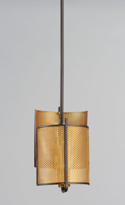 Maxim 31219OIAB Two Light Pendant, Oil Rubbed Bronze / Antique Brass
