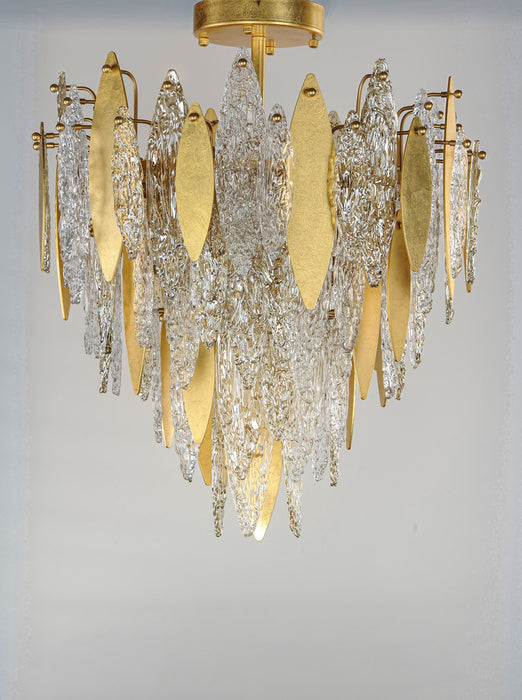 Maxim 32320CLCMPGL Ten Light Flush Mount, Gold Leaf