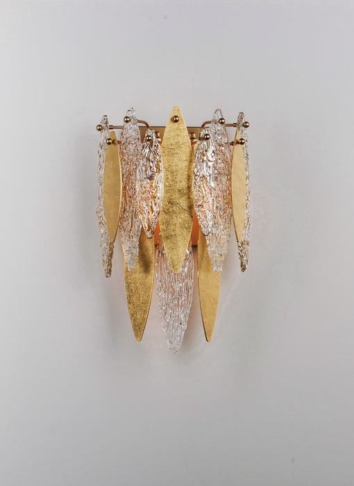 Maxim 32322CLCMPGL Three Light Wall Sconce, Gold Leaf