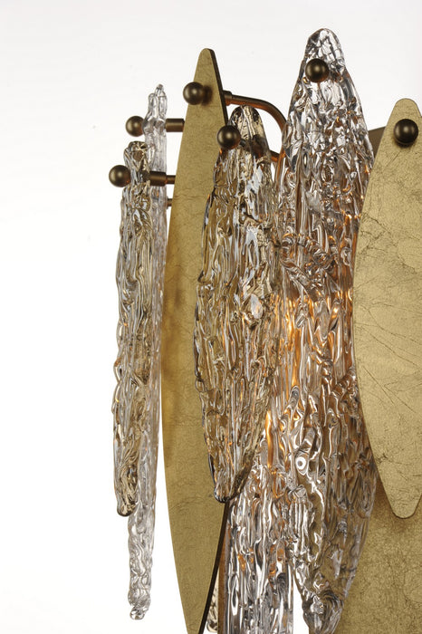 Maxim 32322CLCMPGL Three Light Wall Sconce, Gold Leaf