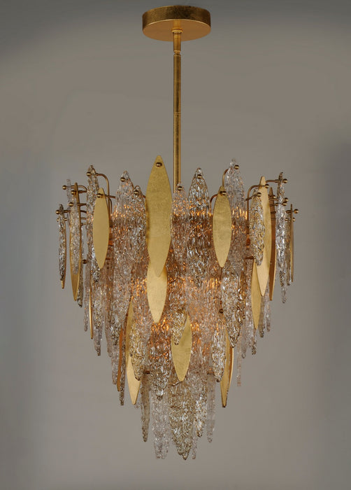 Maxim 32325CLCMPGL 12 Light Chandelier, Gold Leaf