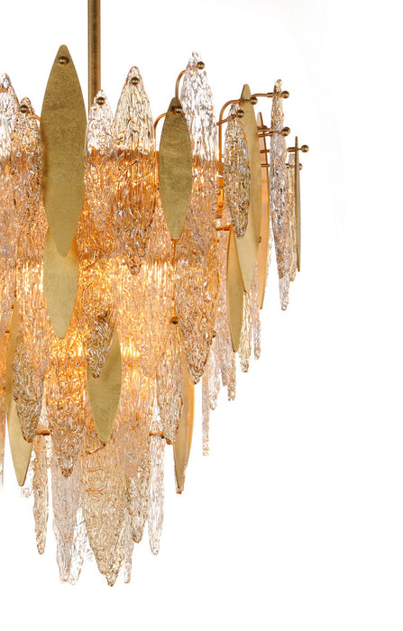 Maxim 32325CLCMPGL 12 Light Chandelier, Gold Leaf