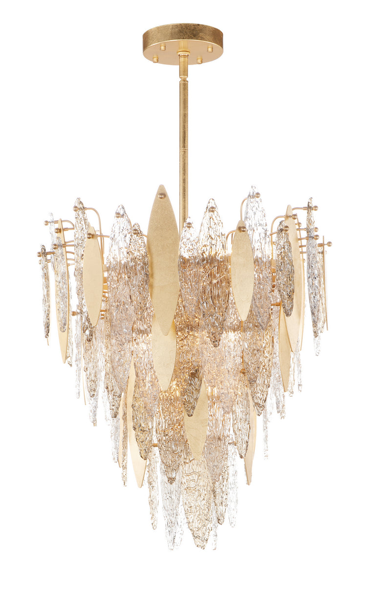 Maxim 32325CLCMPGL 12 Light Chandelier, Gold Leaf