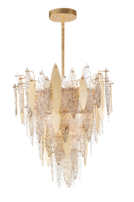 Maxim 32325CLCMPGL 12 Light Chandelier, Gold Leaf