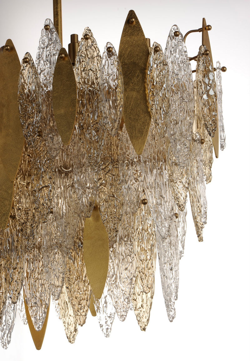 Maxim 32326CLCMPGL 18 Light Chandelier, Gold Leaf