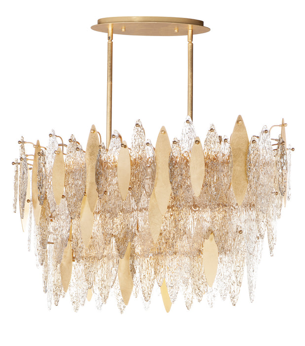 Maxim 32326CLCMPGL 18 Light Chandelier, Gold Leaf